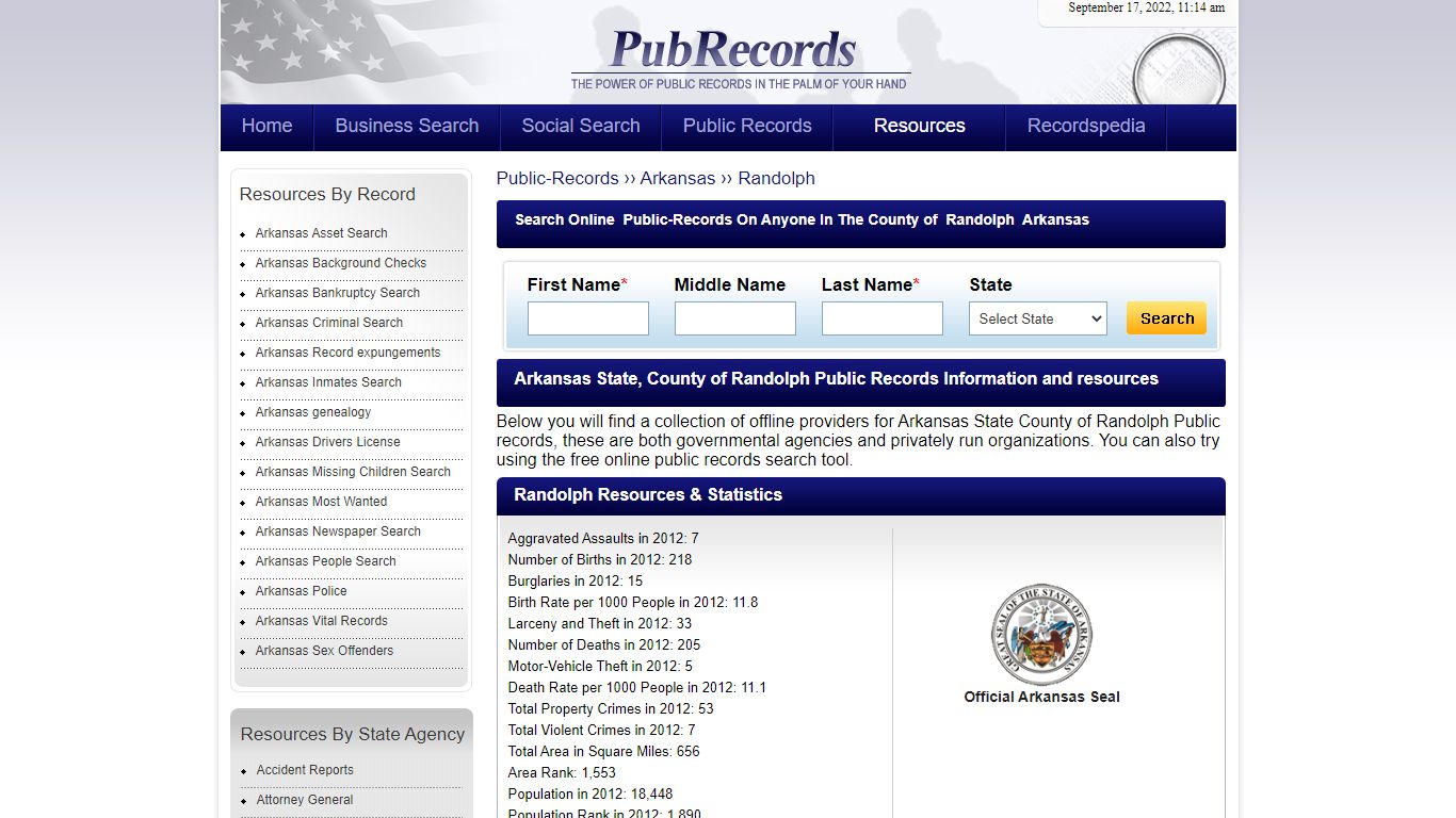 Randolph County, Arkansas Public Records
